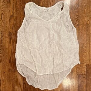 Bella Dahl Women’s White Sleeveless Top Size Medium
